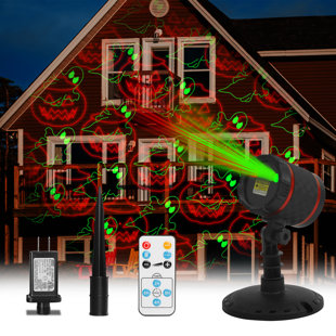 halloween house projector lights