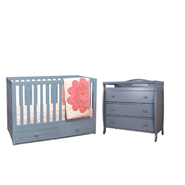 Harriet Bee Lora 3 In 1 Convertible 2 Piece Nursery Furniture Set Harriet Bee Lora 3 In 1 Convertible 2 Piece Nursery Furniture Set Wayfair