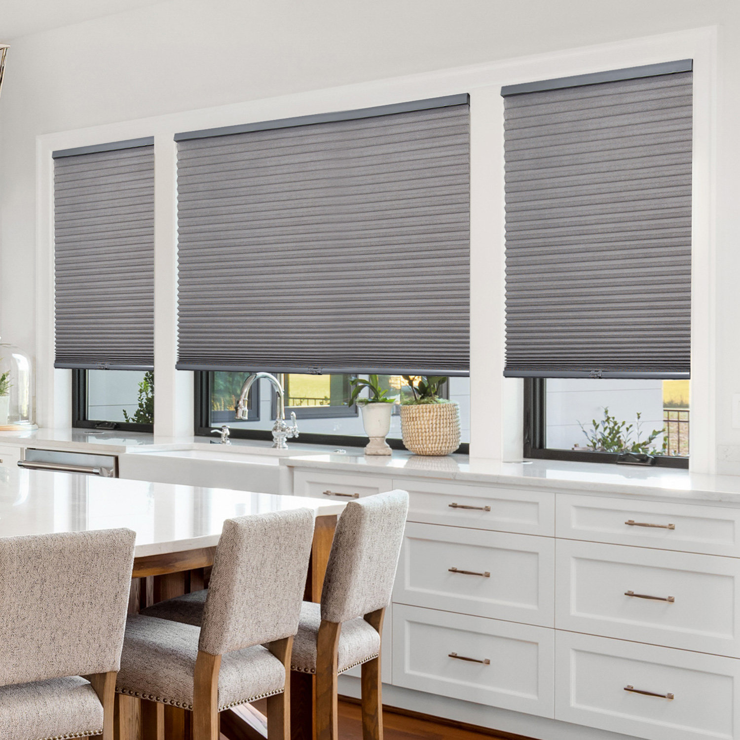 Chicology Semi Sheer Gray Cellular Shade Wayfair Chicology Semi Sheer Gray Cellular Shade Wayfair