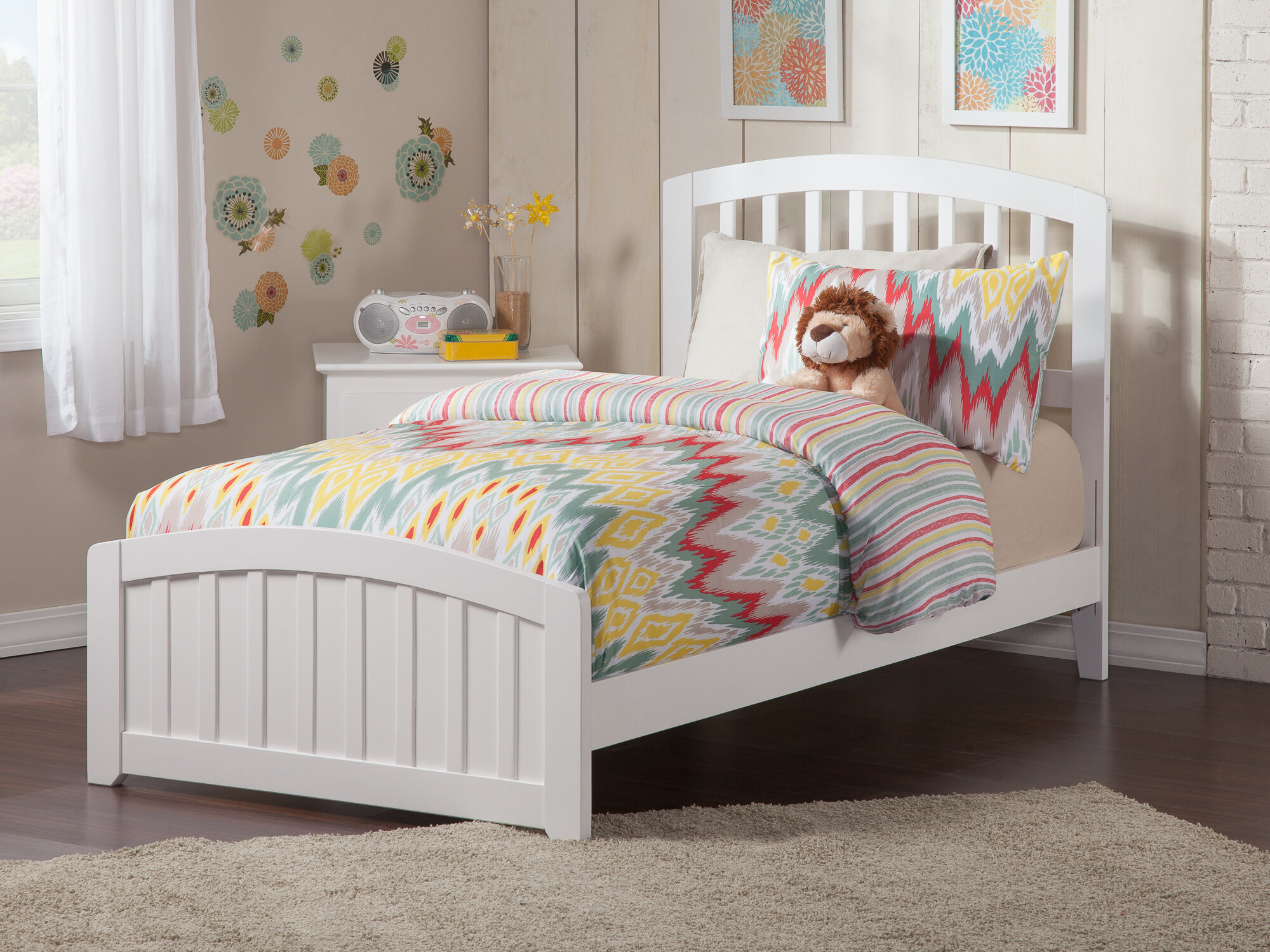 Harriet Bee Bharmal Extra Long Twin Solid Wood Standard Bed Reviews Wayfair