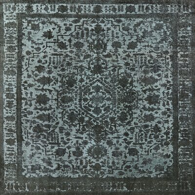 Euphoria Oriental Blue Area Rug Bungalow Rose Rug Size: Square 5'