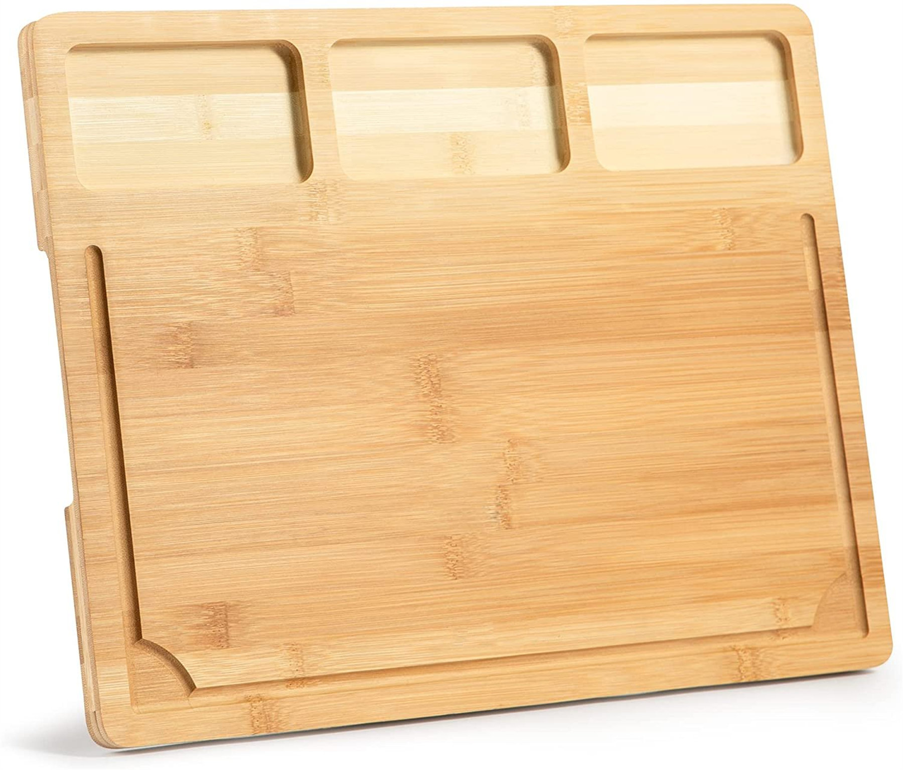 Bamboo Cutting Board Extra Large Antibacterial with Juice Groove 