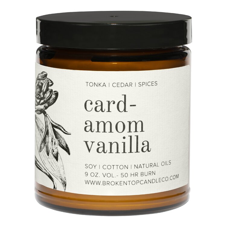 Cardamom Vanilla Scented Jar Candle