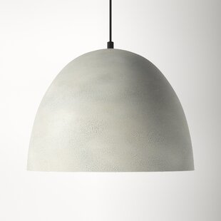 large concrete pendant light