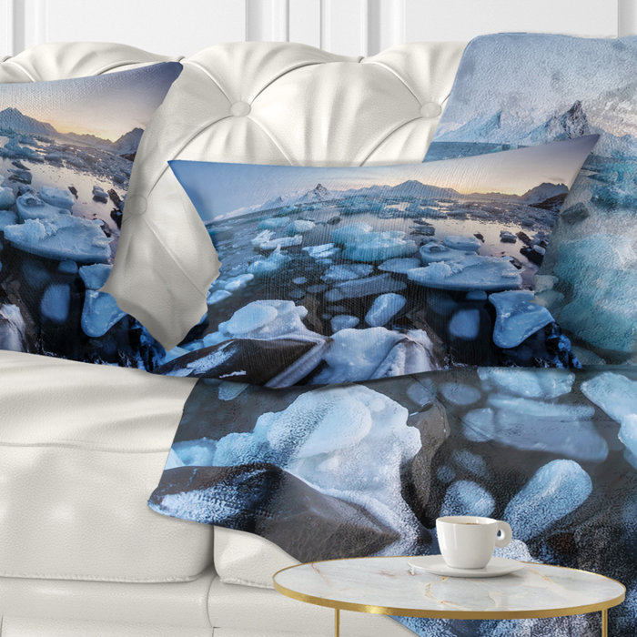 East Urban Home Seashore Unusual Arctic Ice Landscape Lumbar