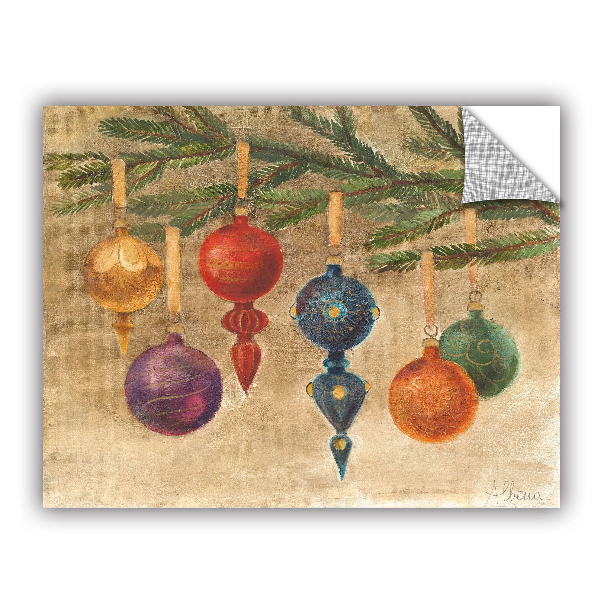 Artwall Albena Hristova Christmas Ornaments Removable Wall Decal Wayfair
