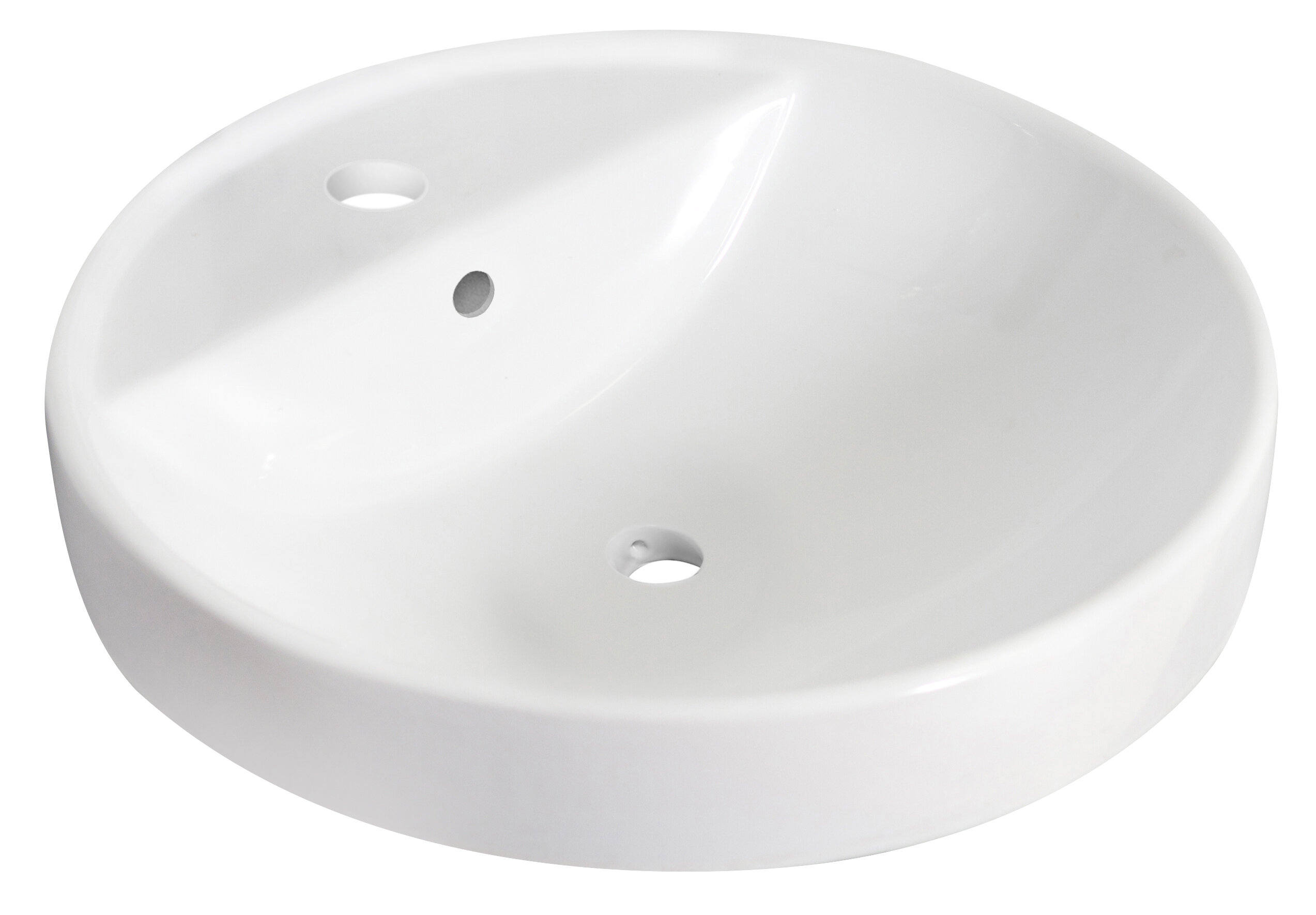 circular drop in bathroom sinks