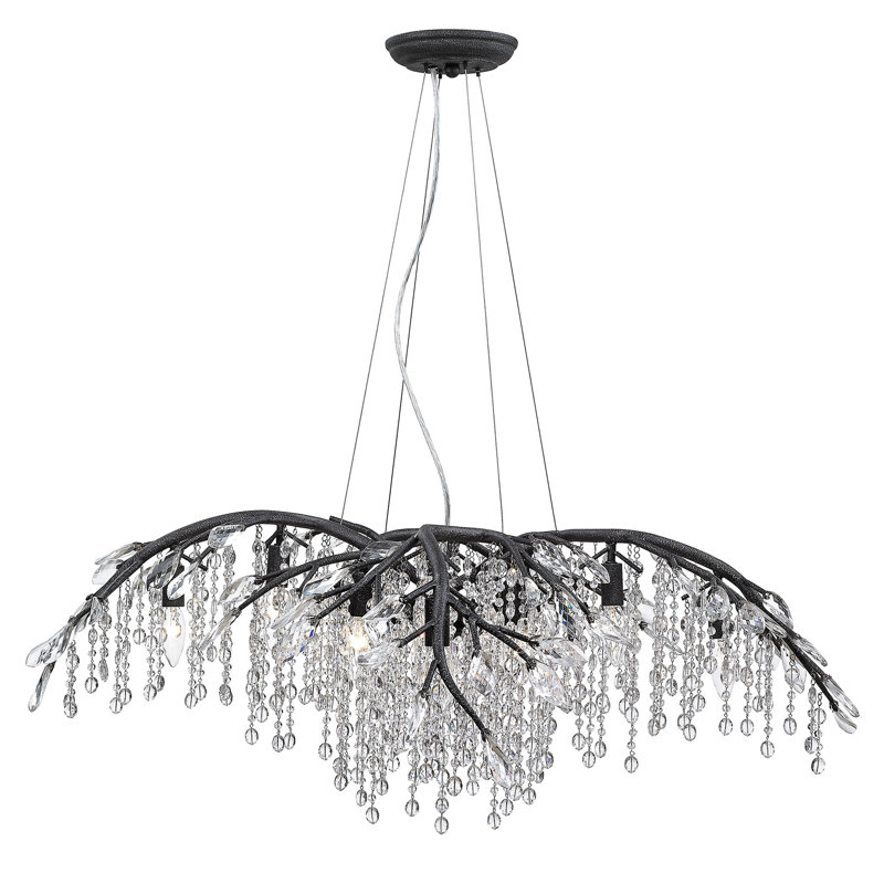 House Of Hampton Berryman 12 Light Unique Geometric Chandelier With Crystal Accents Reviews Wayfair