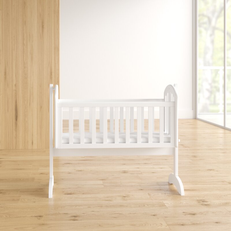 swinging crib and mattress