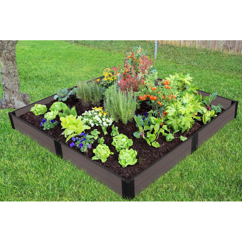 Frame It All Weathered Wood Bed 8 Ft X 8 Ft Composite Raised Garden Wayfair Showing results for raised garden bed with cover. wayfair com