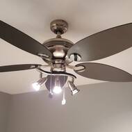 52 Fredericksen 5 Blade Ceiling Fan With Light Kit Included