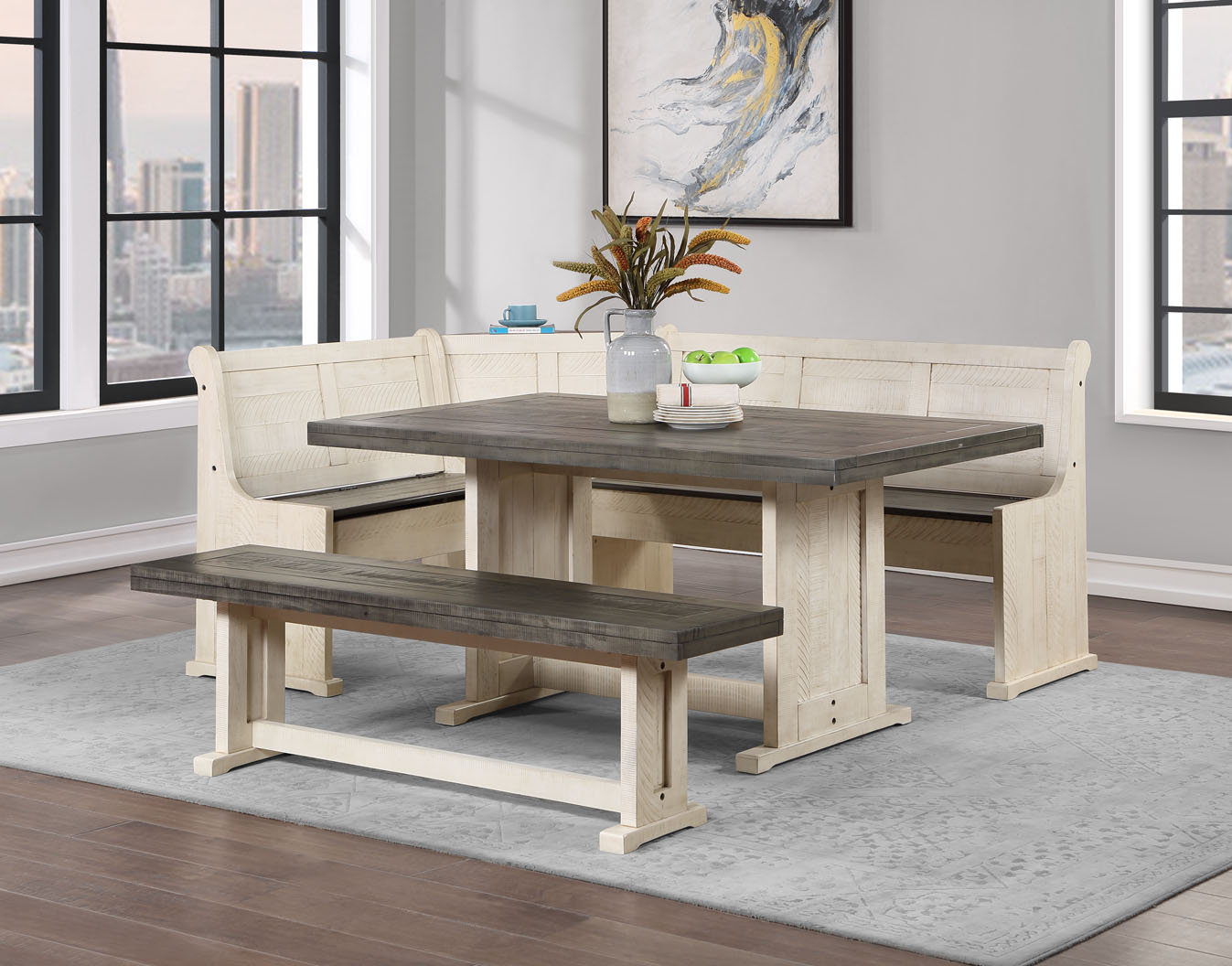 olivia 5 person breakfast nook