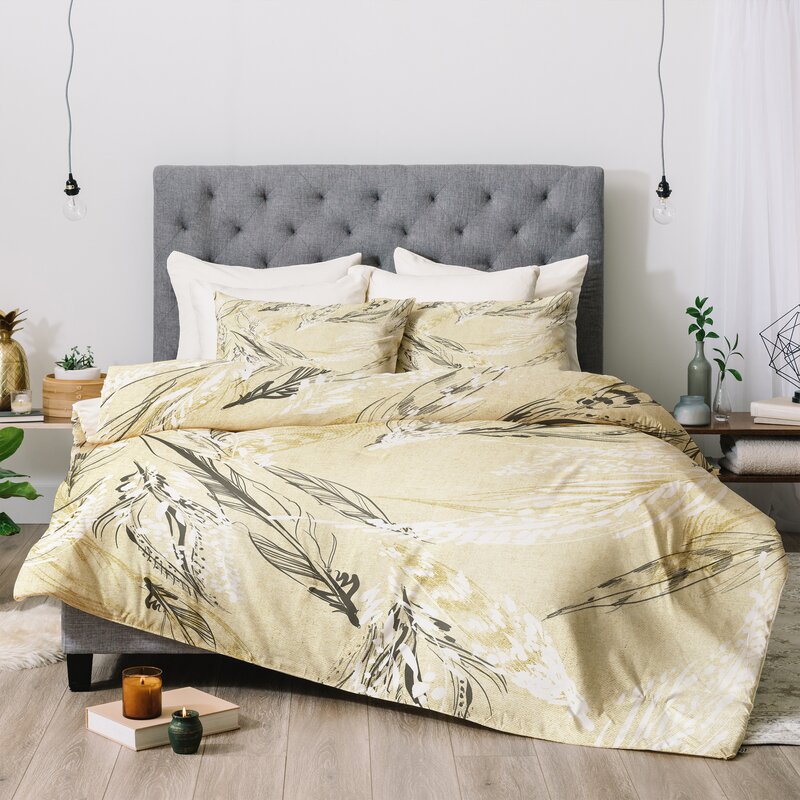 East Urban Home Pattern State Feather Comforter Set | Wayfair