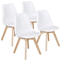 Genuine Leather White Kitchen Dining Chairs You Ll Love In 2021 Wayfair