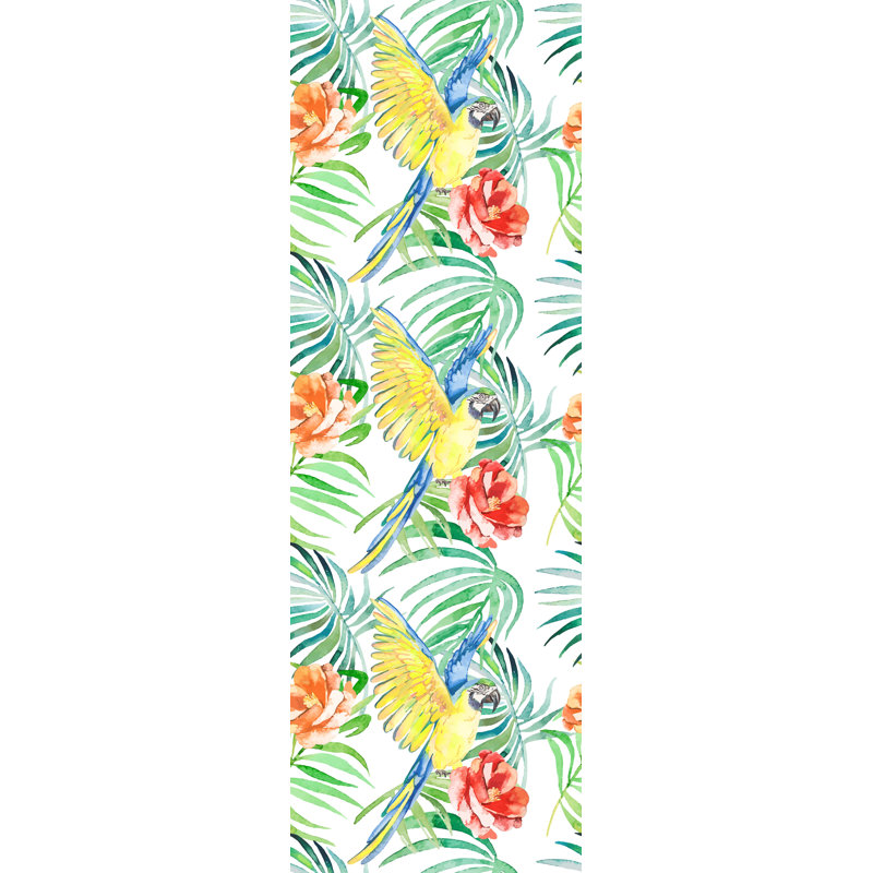 Bay Isle Home Womack Removable Parrot Tropical Leaves 4 17 L X 25