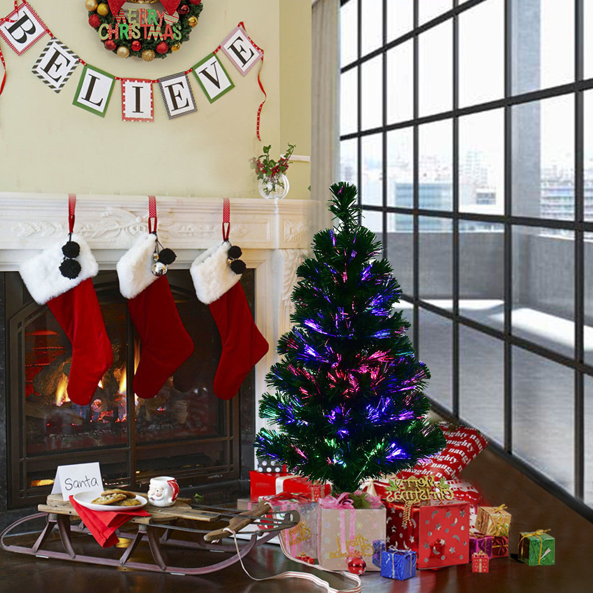 The Holiday Aisle 3 Green Pine Artificial Tabletop Christmas Tree The Holiday Aisle 3 Green Pine Artificial Tabletop Christmas Tree With 10 Multi Colored Lights Wayfair