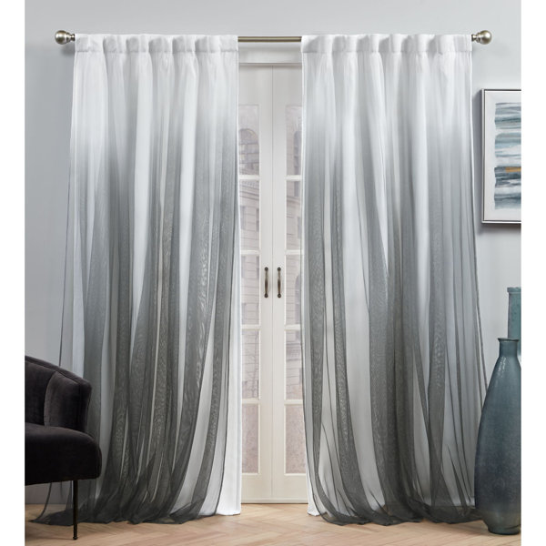 Black Ombre Curtains Wayfair