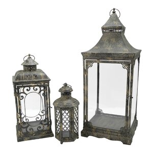 Square 3 Piece Nesting Lantern Set