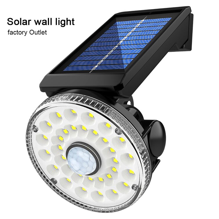 600W LED Solar Flood Light Motion Sensor Security Wall Street Yard Outdoor Lamp 