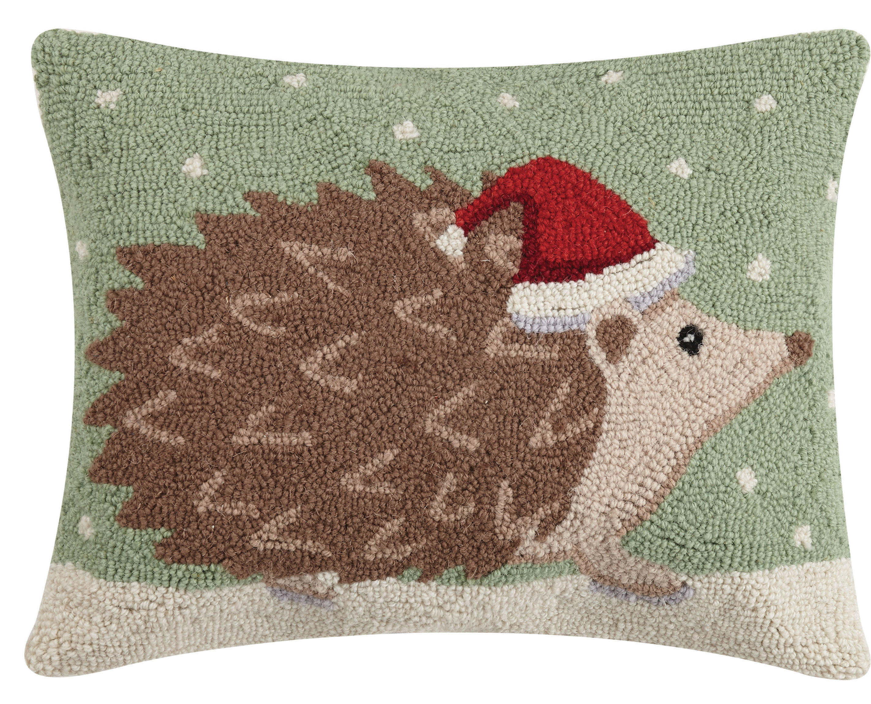 The Holiday Aisle Refugio Hedgehog Hook Wool Throw Pillow Wayfair