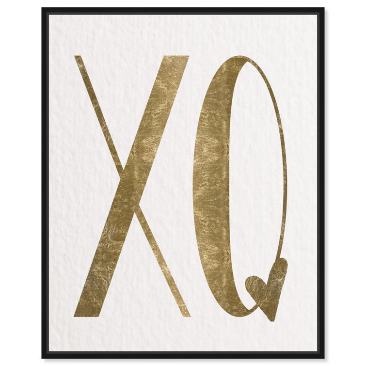 Art Remedy Quotes And Sayings Love Is Two Letter Xoxo Graphic Art On Canvas Wayfair