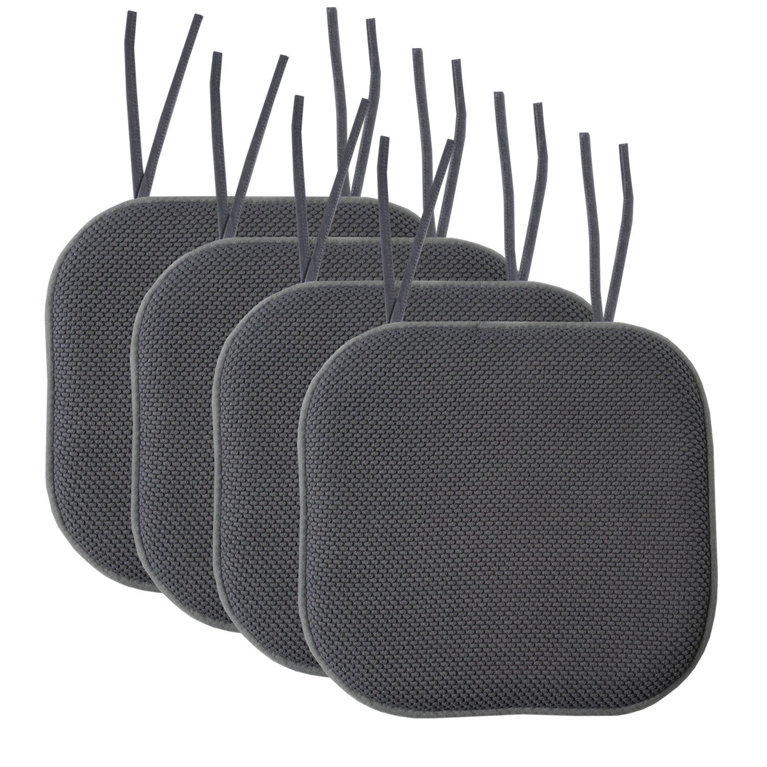 Gracie Oaks Memory Foam Honeycomb Non Slip Back Pad Indoor Outdoor Dining Chair Cushion Reviews Wayfair