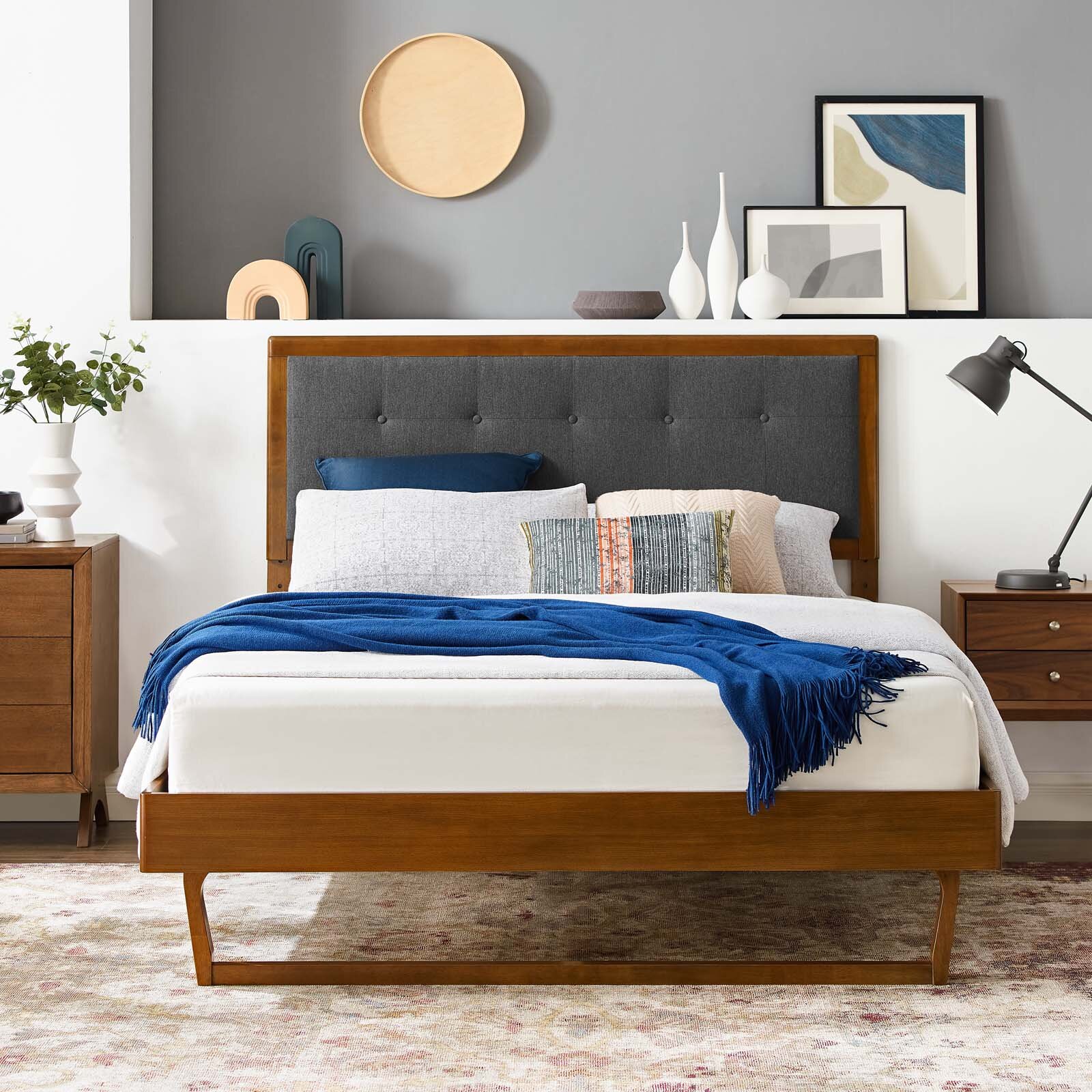 Corrigan Studio® Knibbs Tufted Platform Bed & Reviews | Wayfair