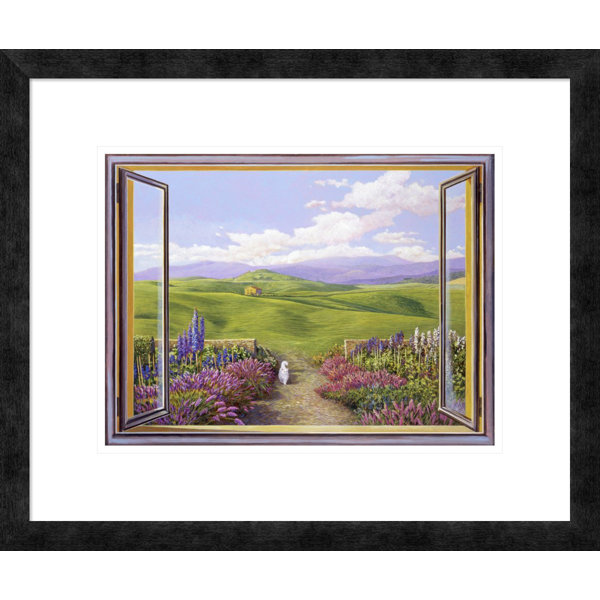 Global Gallery Paesaggio Toscano By Andrea Del Missier Framed Graphic Art Wayfair