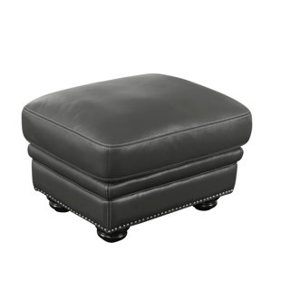 Small Leather Footstool Wayfair Fairdale Leather Ottoman