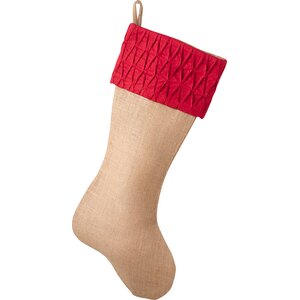 Kamala Diamond Pleated Design Christmas Stocking