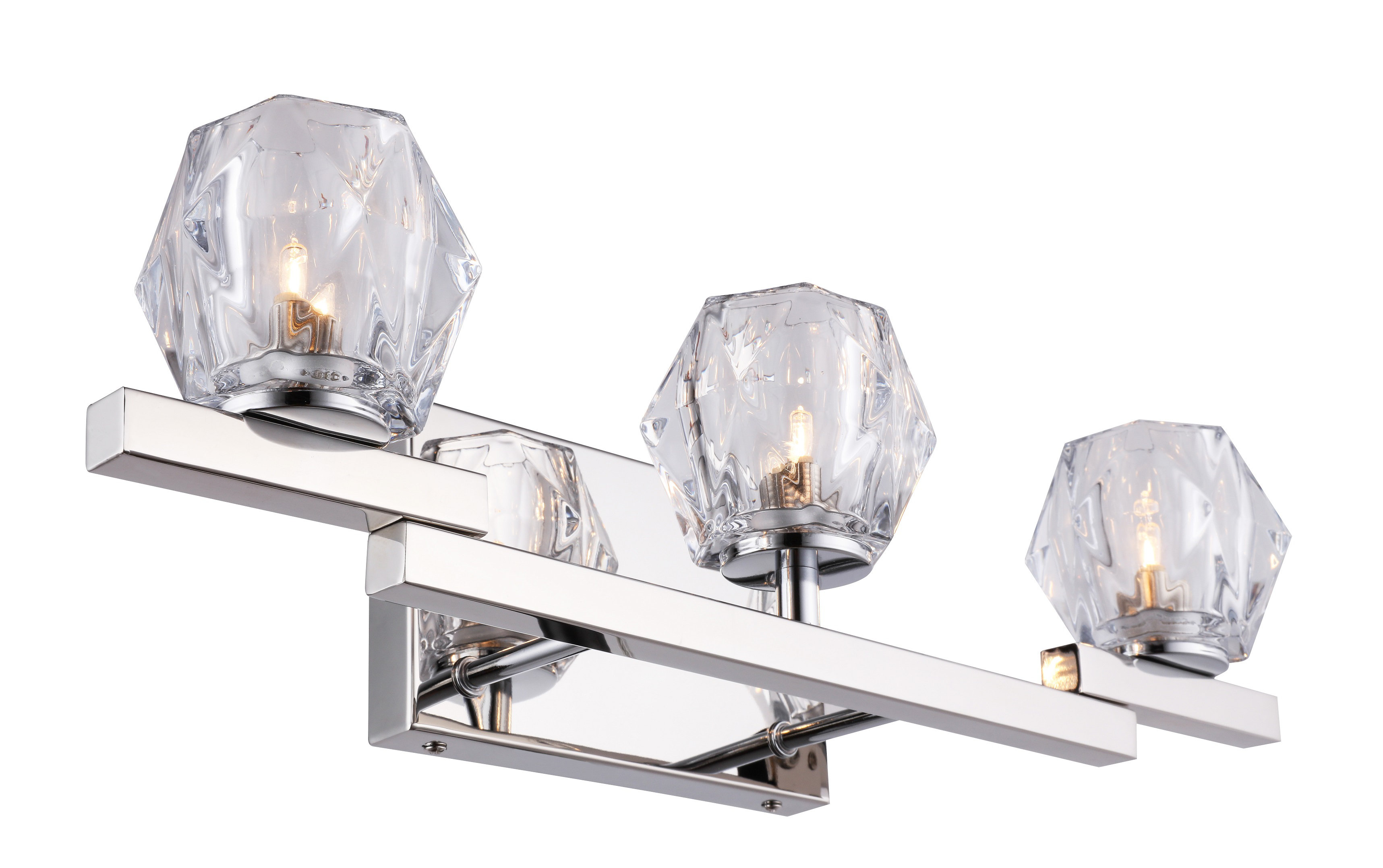 Restoration Hardware Avia Triple Sconce Polished Chrome Light Fixture