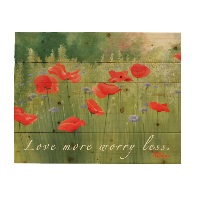 Hadleyhouseco Backyard Poppies Pallet Sign With Saying By