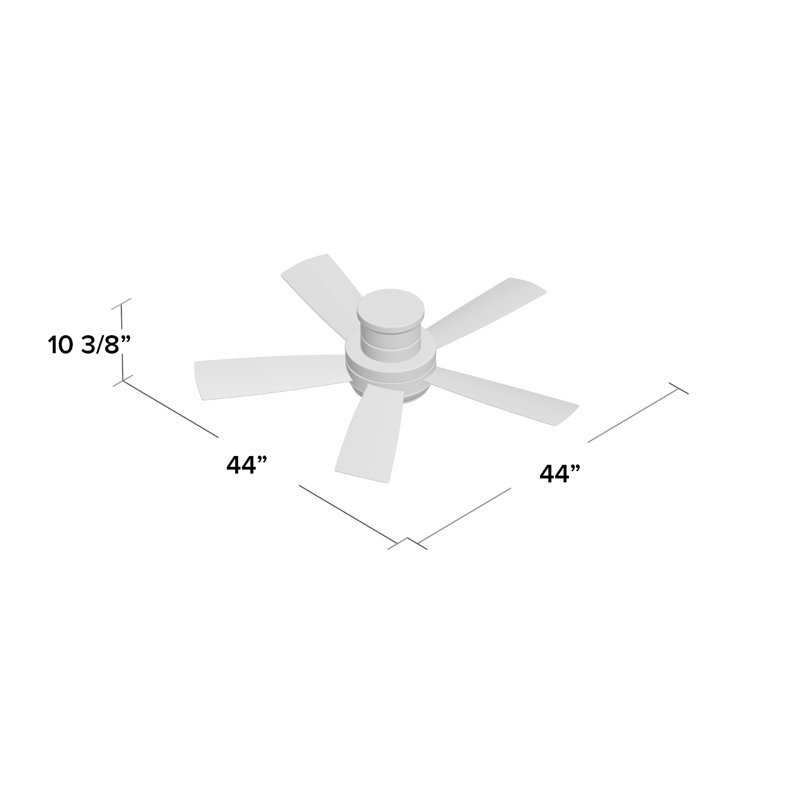 44 Cedarton Hugger 5 Blade Led Ceiling Fan Light Kit Included