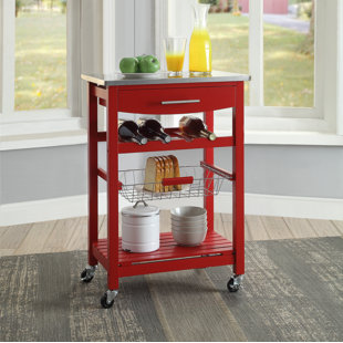 Red Kitchen Islands Carts You Ll Love Wayfair Save