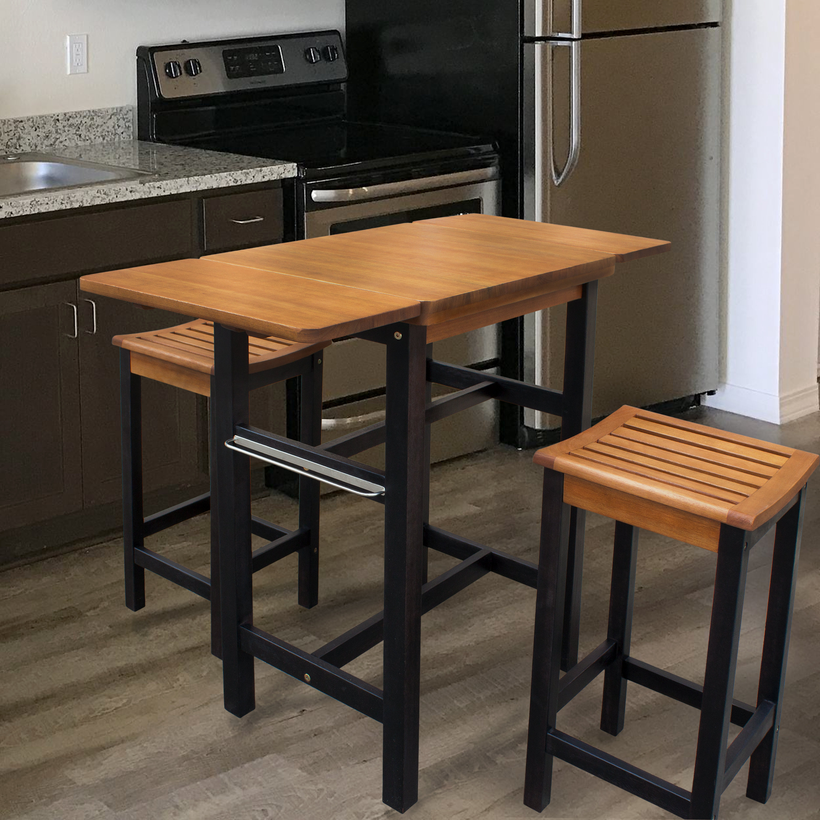 Red Barrel Studio Jeanetta 3 Piece Table Stool Kitchen Island Set Red Barrel Studio Jeanetta 3 Piece Table Stool Kitchen Island Set Reviews Wayfair