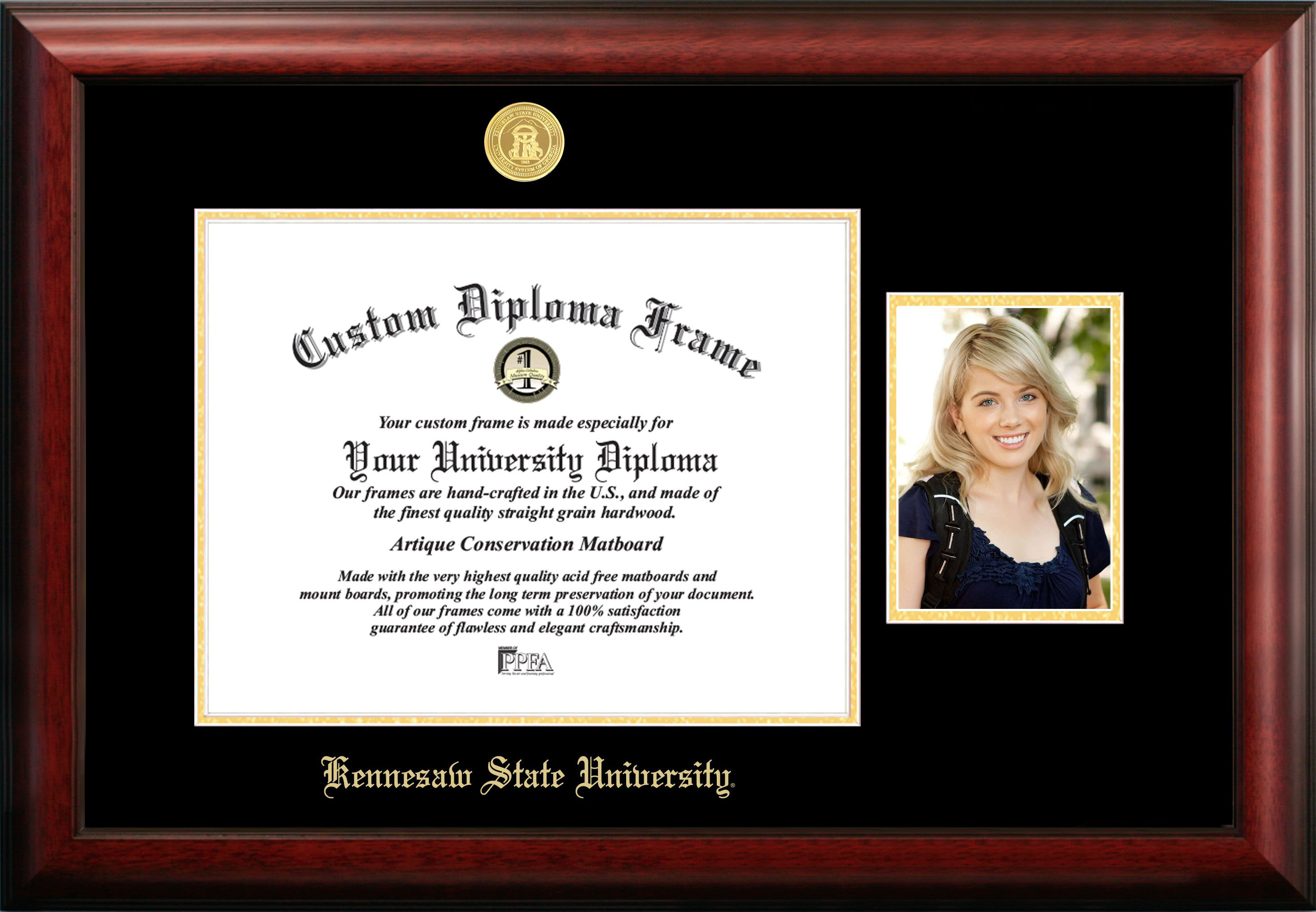 Campus Images Kennesaw State University Embossed Diploma Picture Frame Wayfair