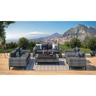 Jacobs 7 Piece Sofa Seating Group with Cushions by