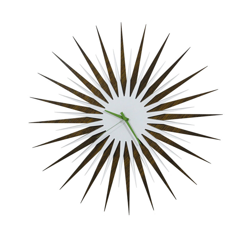 Langley Street Oversized Atomic Wall Clock Reviews Wayfair Langley Street Oversized Atomic Wall
