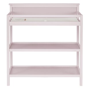 pink changing table dresser