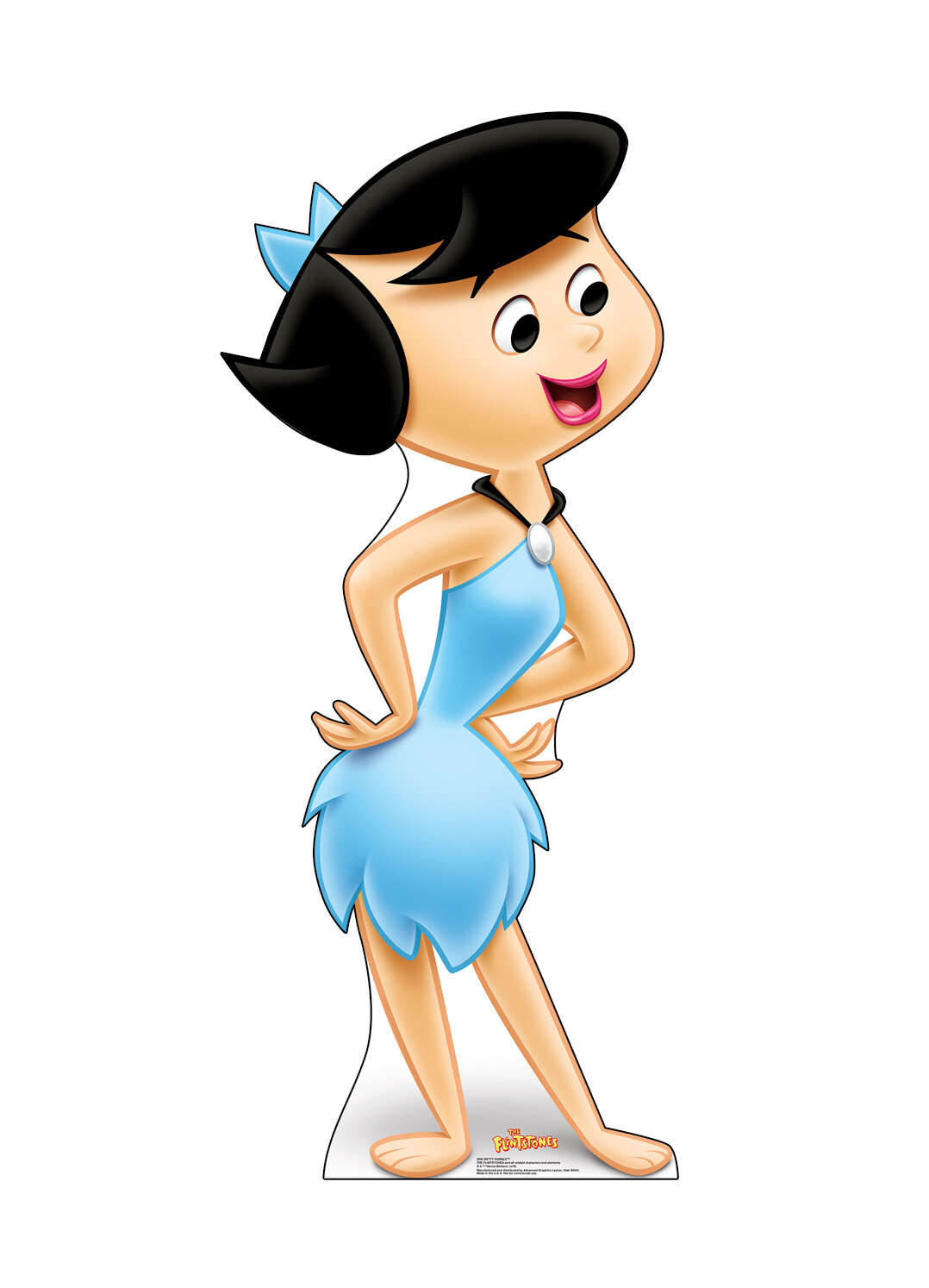This is a life-size cardboard standup of Betty Rubble from the favorite TV ...