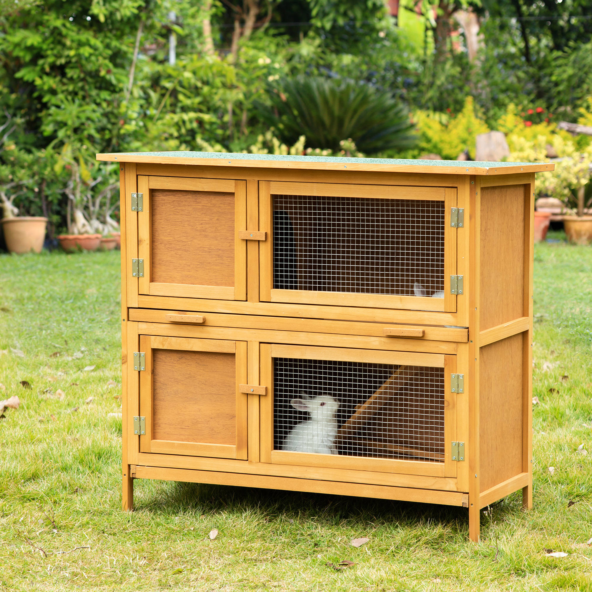 multiple rabbit hutch