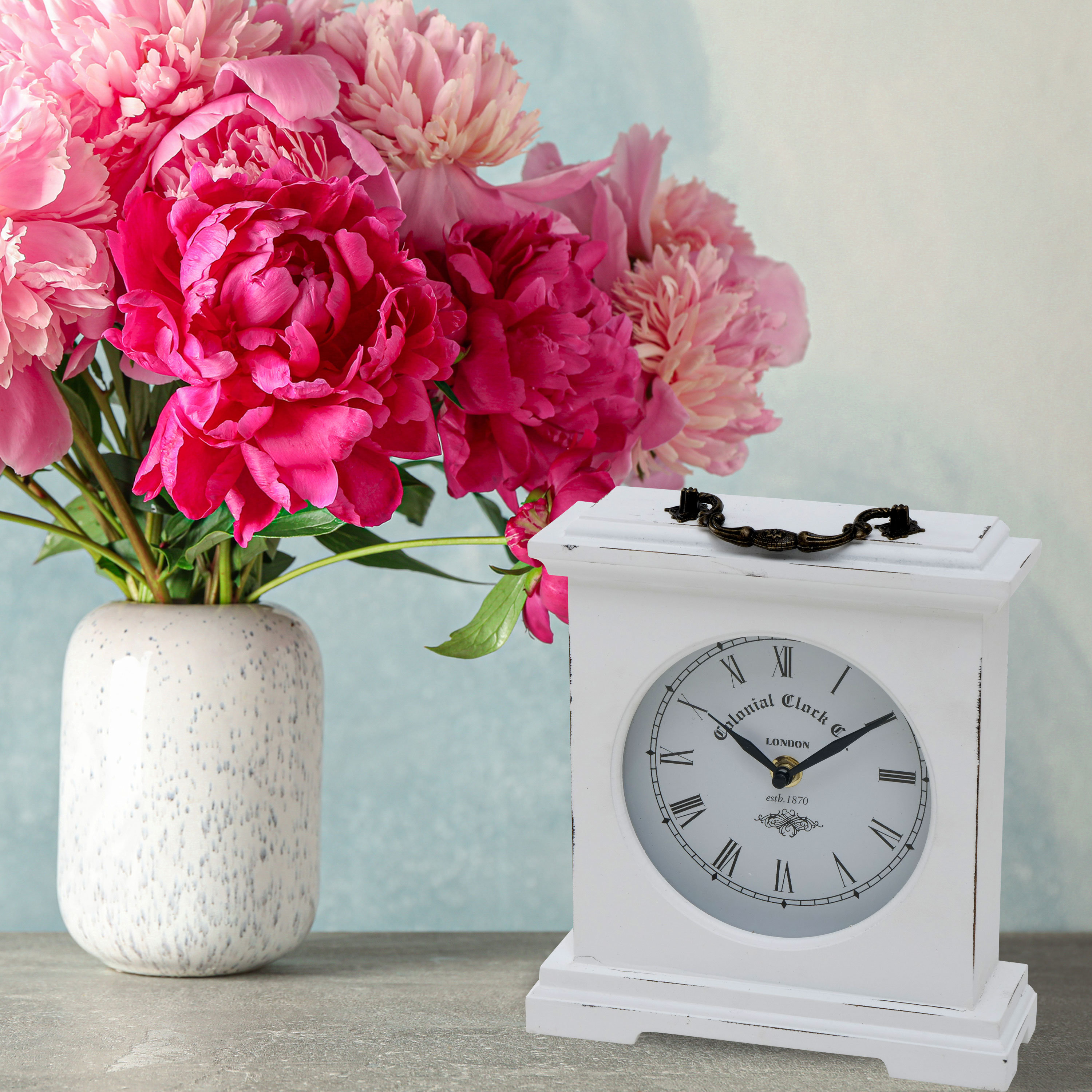 House of Hampton® Iconic Colonial Mantel Clock & Reviews Wayfair