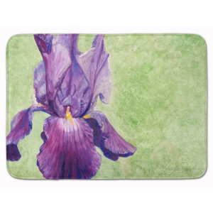 Iris by Malenda Trick Memory Foam Bath Rug