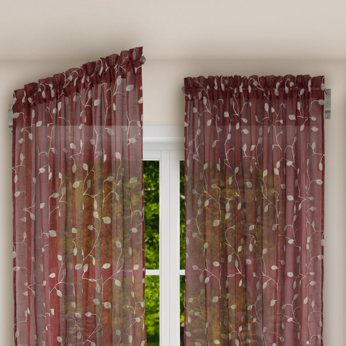 Glines Swing Arm Curtain Single Rod And Hardware Set