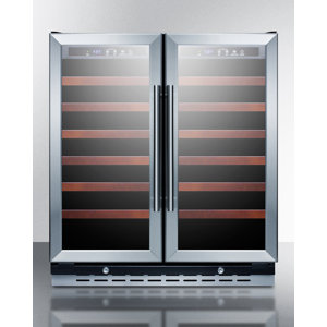 Summit 30-inch 66 Bottle Dual Zone Built-In Wine Cooler
