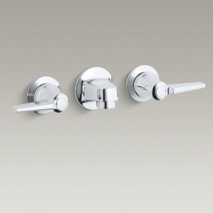 Kohler Triton Wall Mounted Bathroom Faucet With Drain Assembly