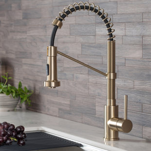 Brushed Gold Kitchen Faucets Wayfair