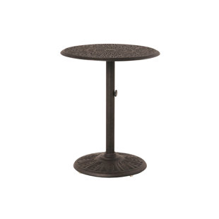 Merlyn Round Pedestal Aluminum Bar Table by