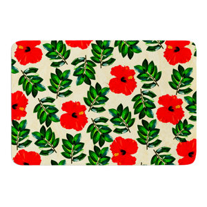 No More Peonies by Sreetama Ray Bath Mat