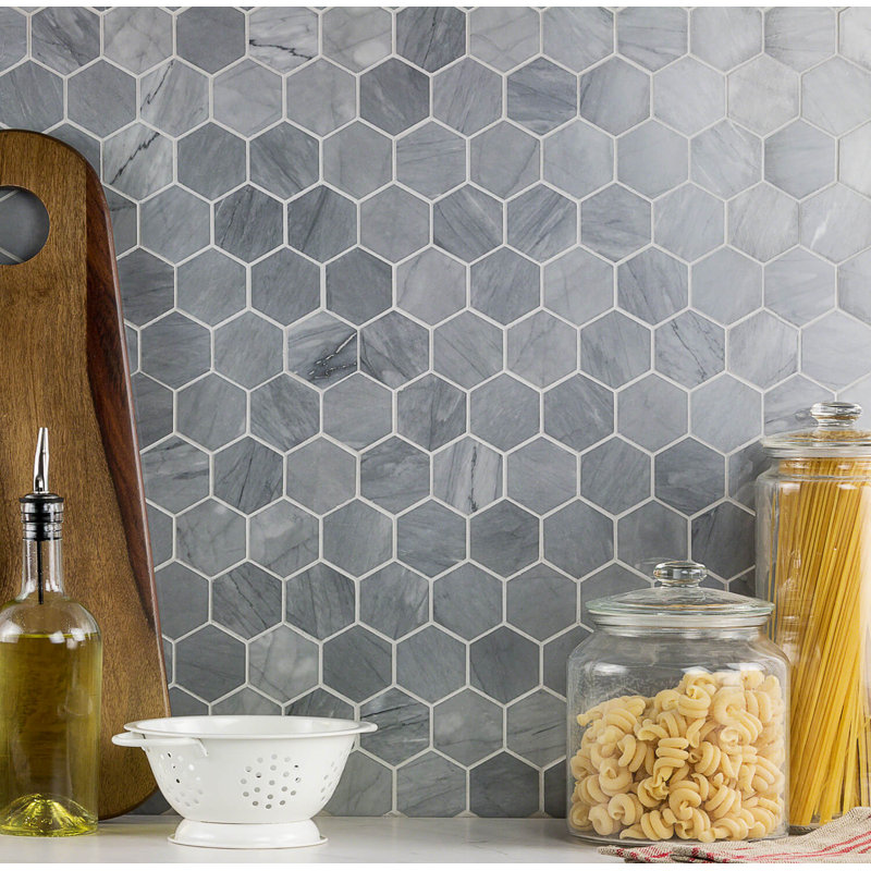 Ivy Hill Tile Stowe Hexagon Honeycomb 2 X 2 Marble Wall Floor